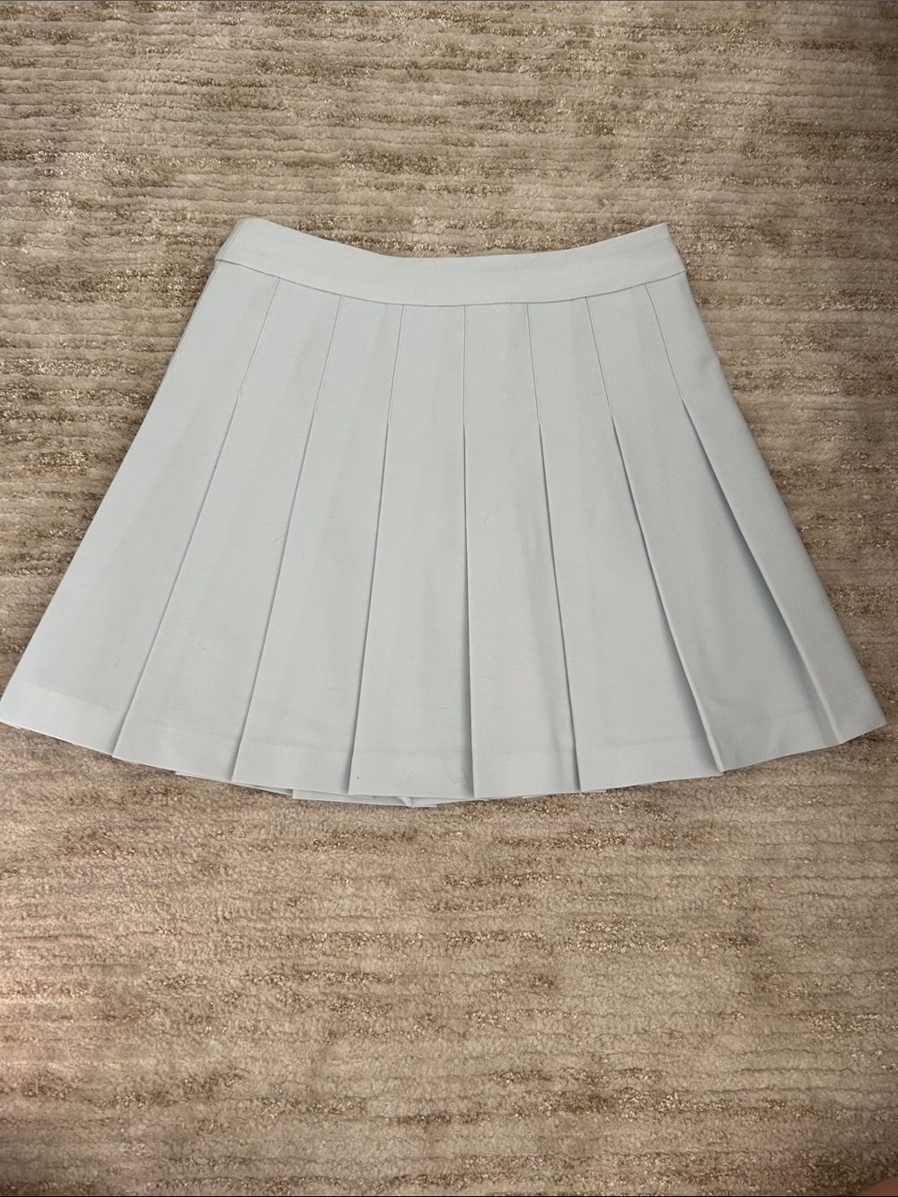 Sunday Best Light Blue Pleated Skater Skirt